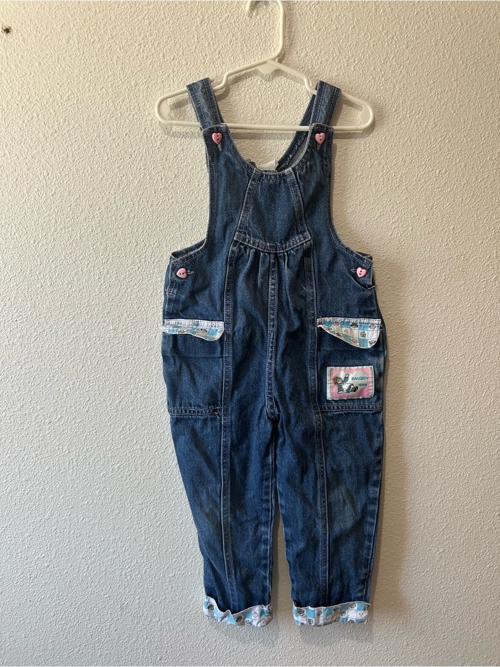 Vintage Denim Raggedy Ann Overalls